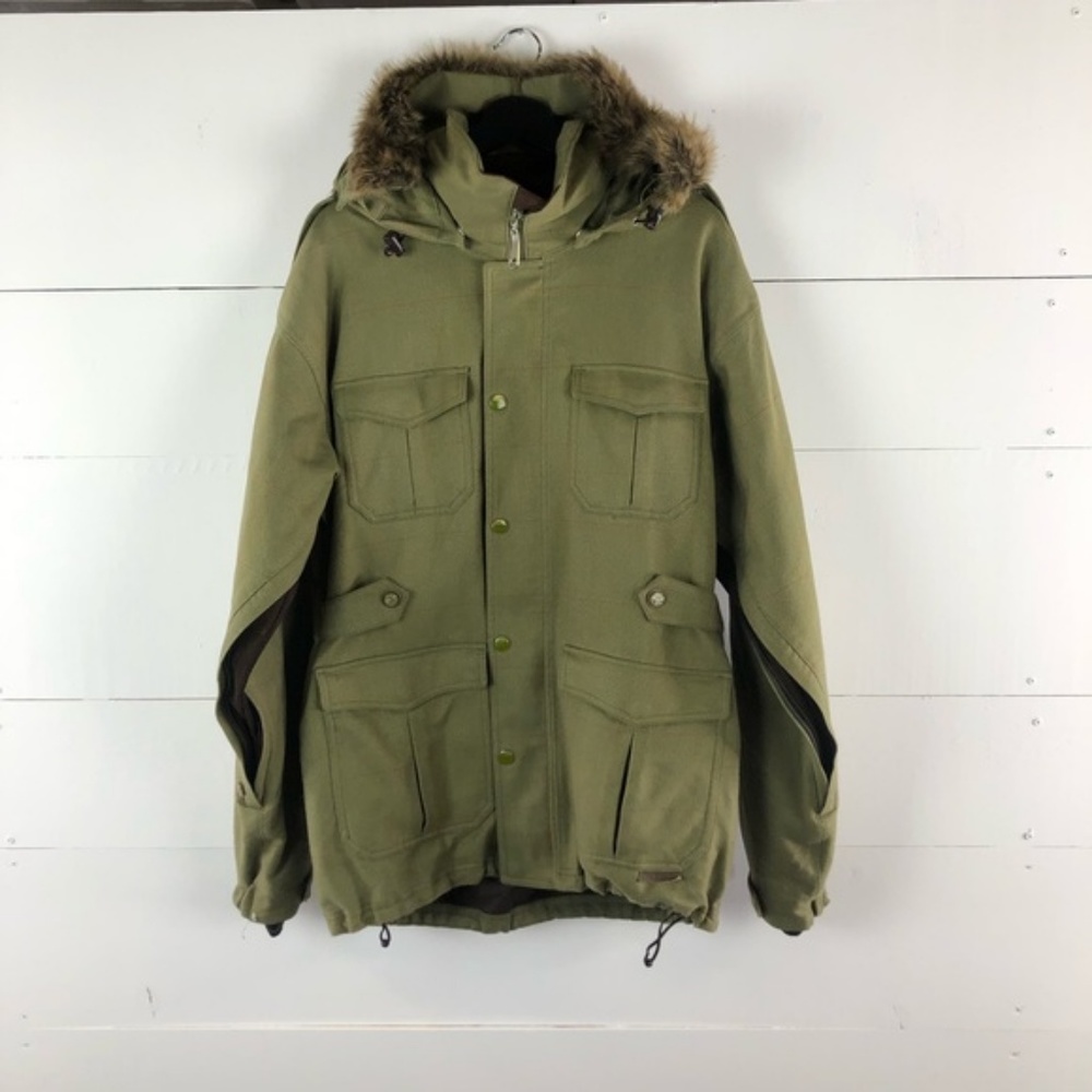 Holden Green Plaid Snowboarding Jacket Size L